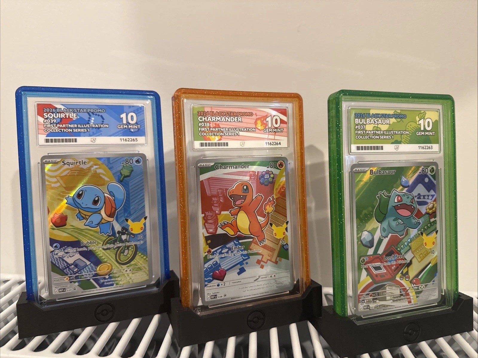 Pokemon TCG First Partners Kanto Sequential Set ACE 10 Perfect subgrades