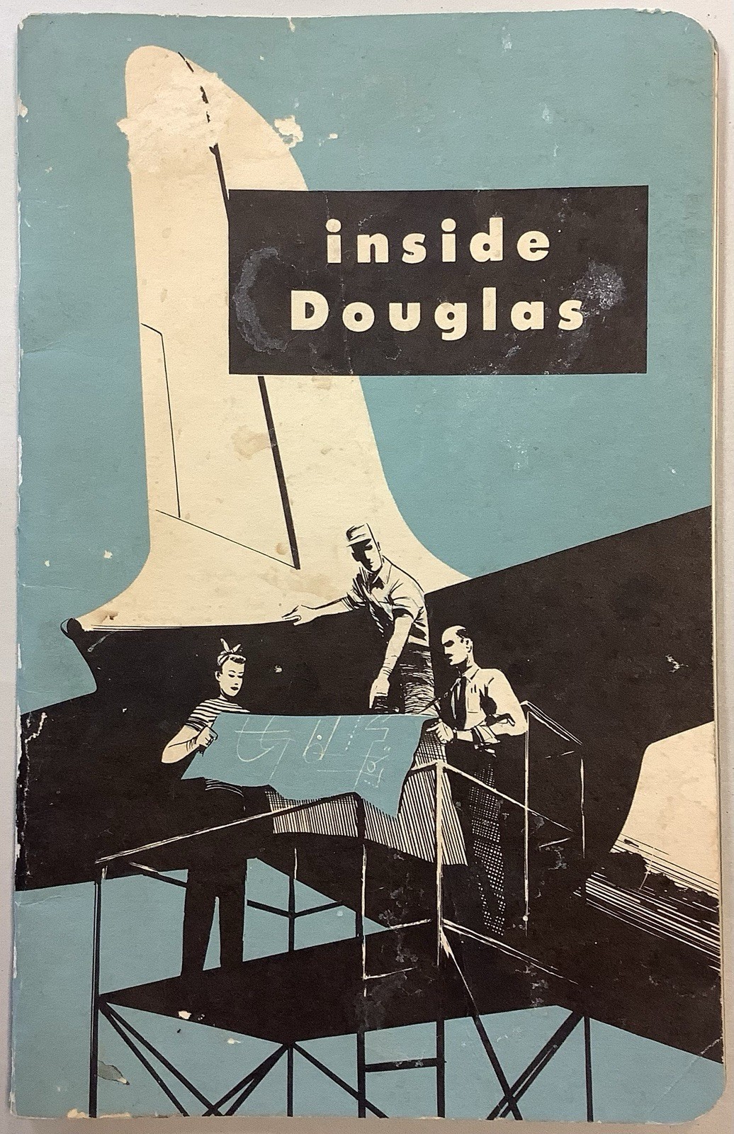 Vintage 1953 Inside Douglas Aircraft Co Employee Handbook Tulsa Oklahoma OK Book