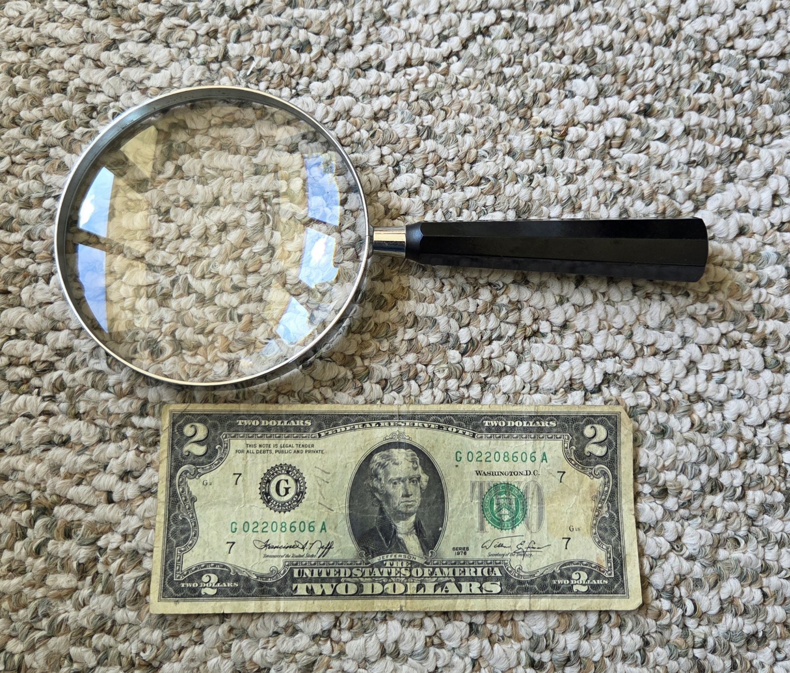 Vintage Bausch & Lomb OPT CO Reading Magnifying Glass 4\