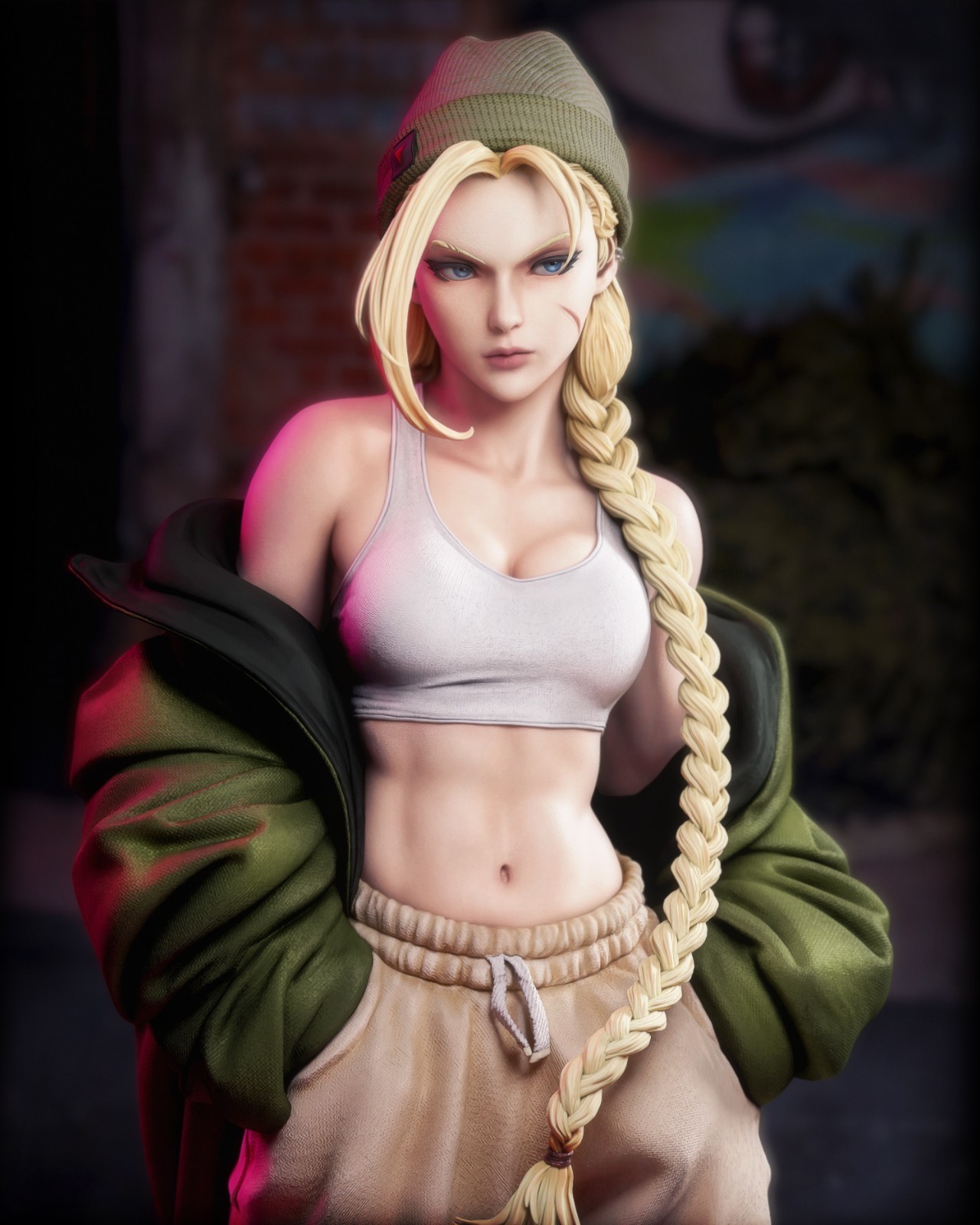 Cammy Street Fighter Resin Figure Pro Painted 1/6 Scale + Signed COA