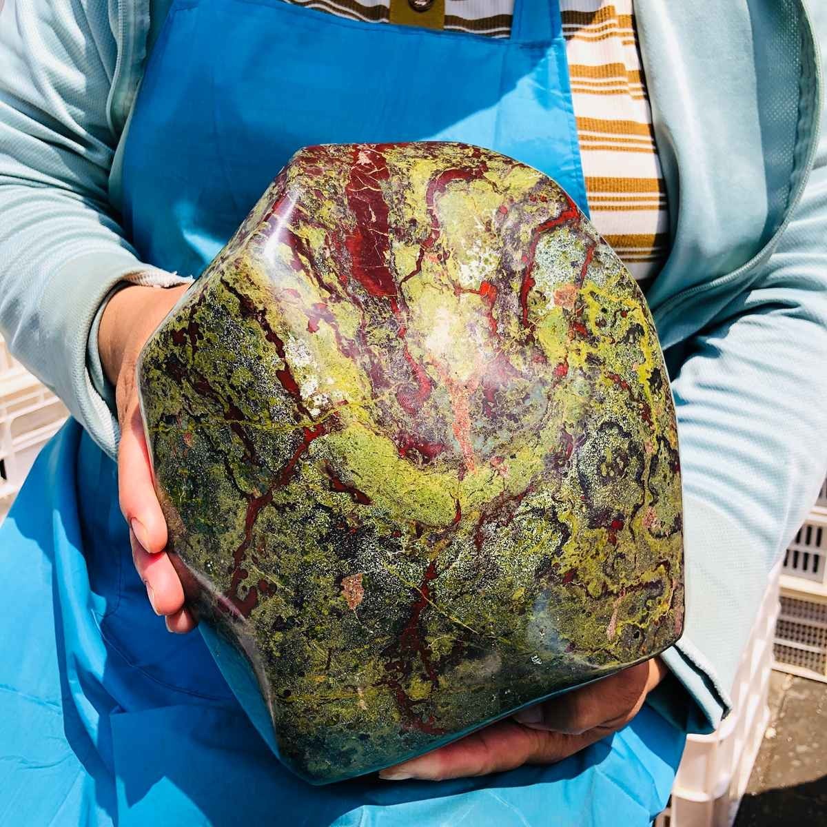 20.5LB Natural Large Polished Dragon Blood Jasper Freeform Mineral Specimen 5939