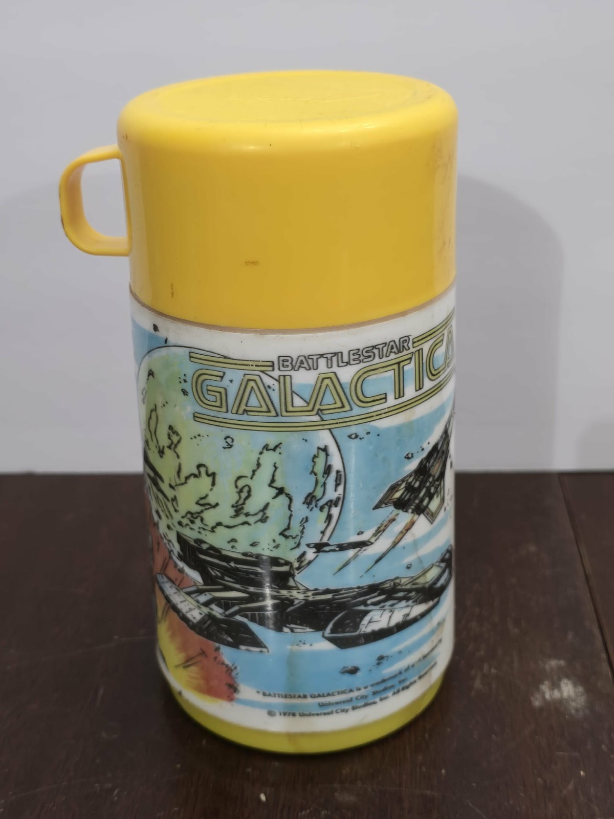 Vintage 1978 Aladdin Industries Battlestar Galactica Thermos With Cup