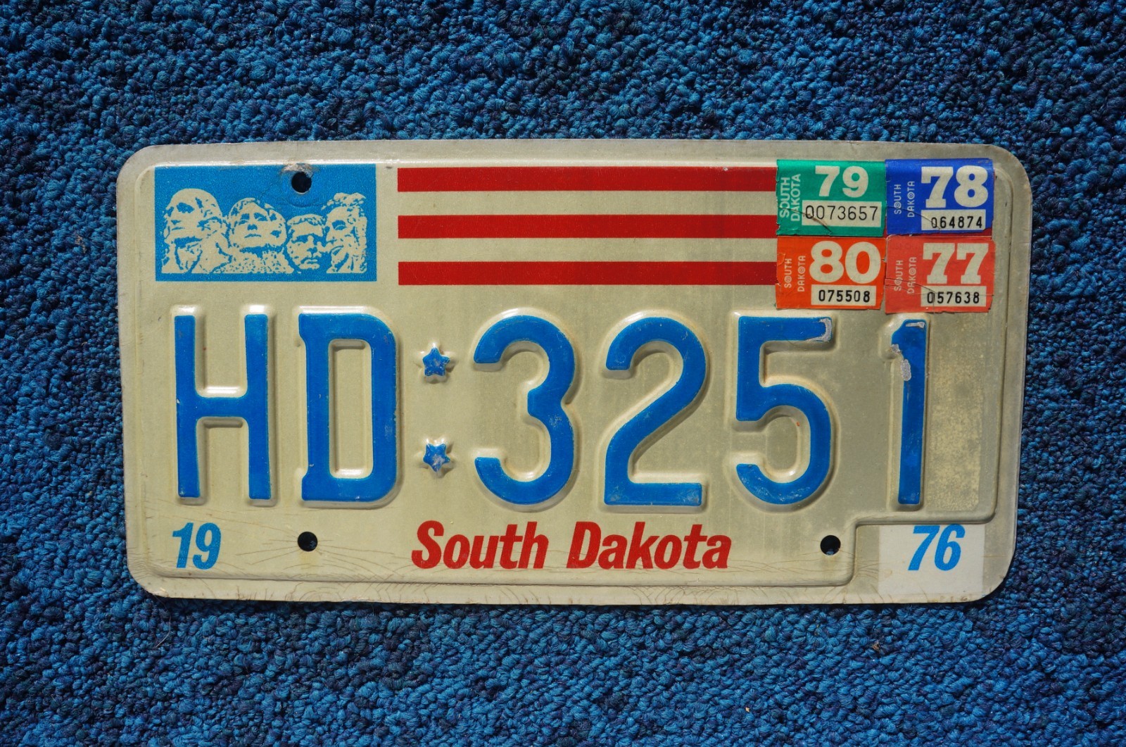 1976 1977 1978 1979 1980 South Dakota License Plate 1976 1977 1978 1979 1980 South Dakota License Plate