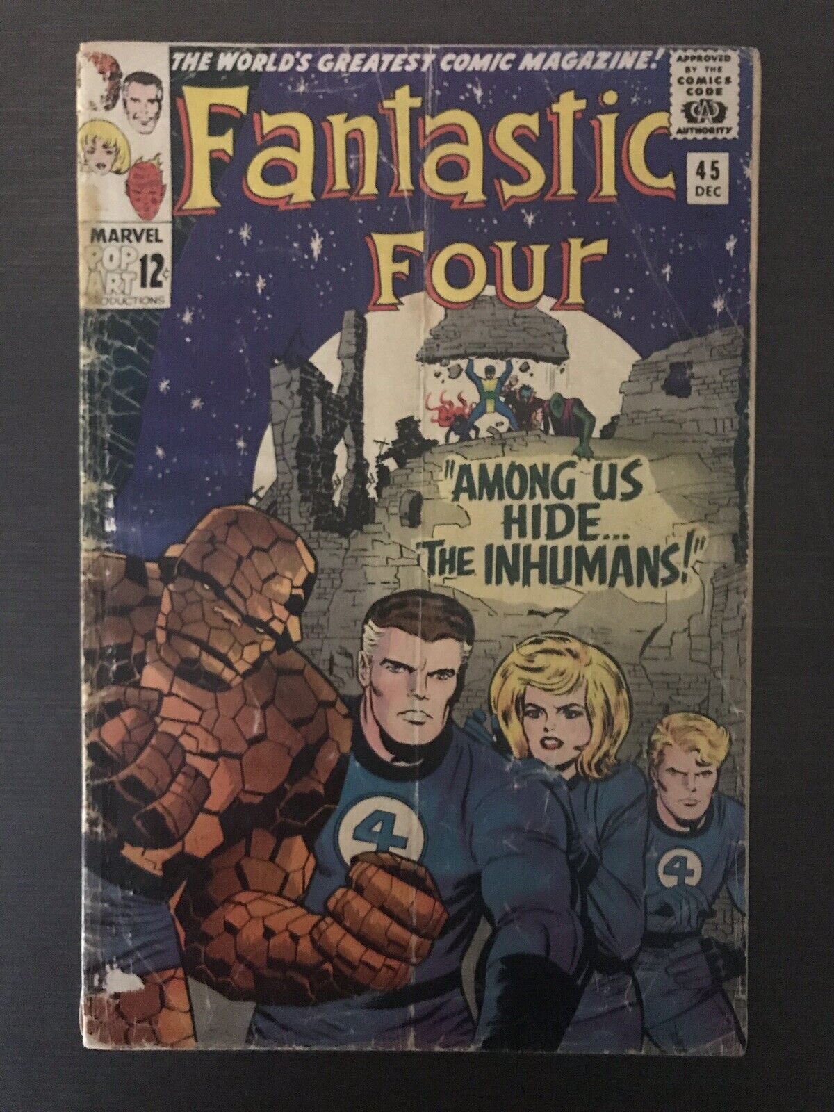 Fantastic Four #45 First Printing Comic Book. 1st appearance of the Inhumans