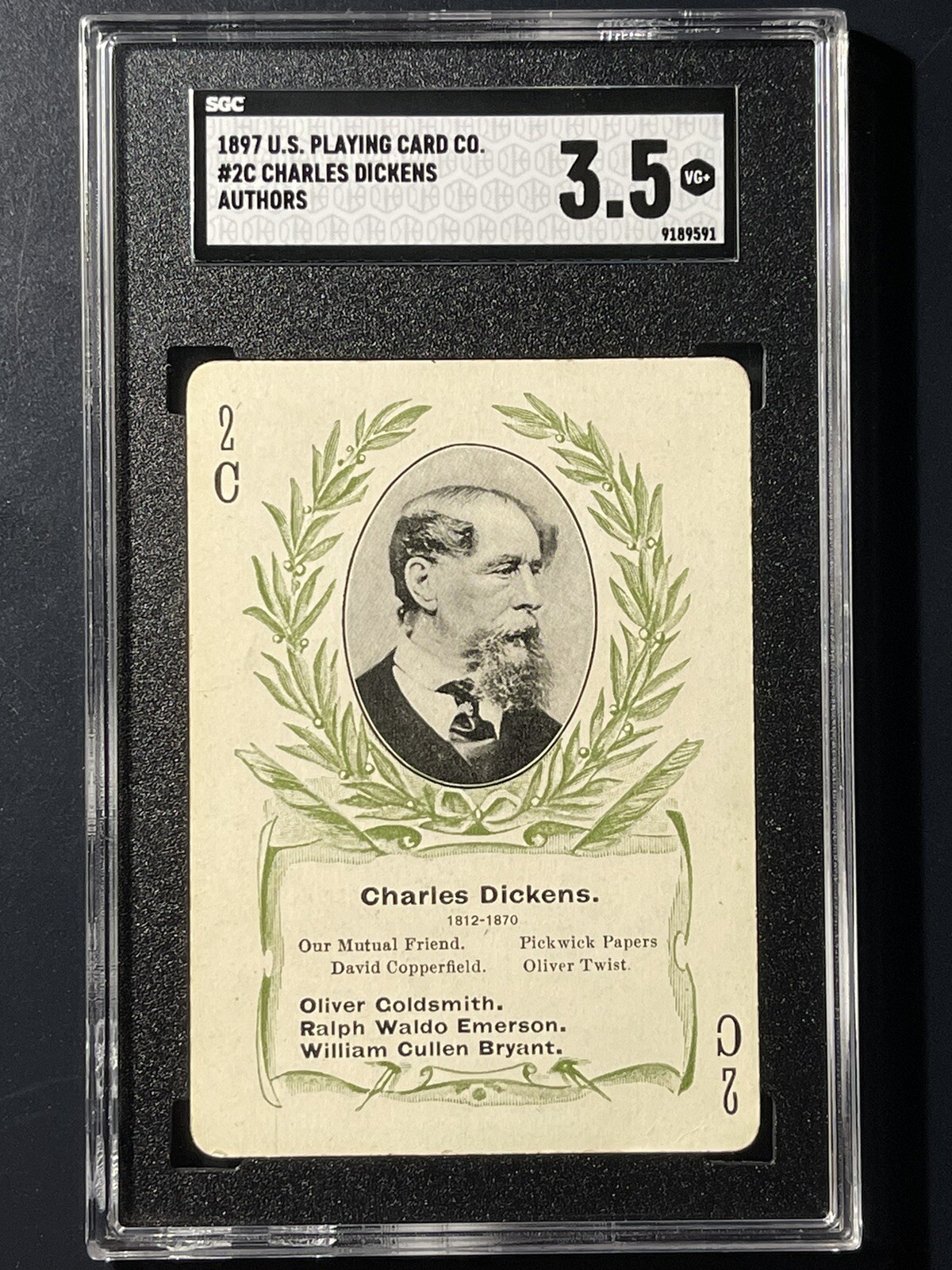 1897 Playing Card￼, Charles Dickens￼, SGG 3.5 - Authors