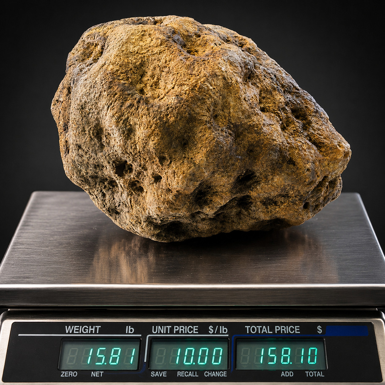 Kentucky Giant Rattler Geode 15.81 lb Unopened Natural Crystal Geode Collectible