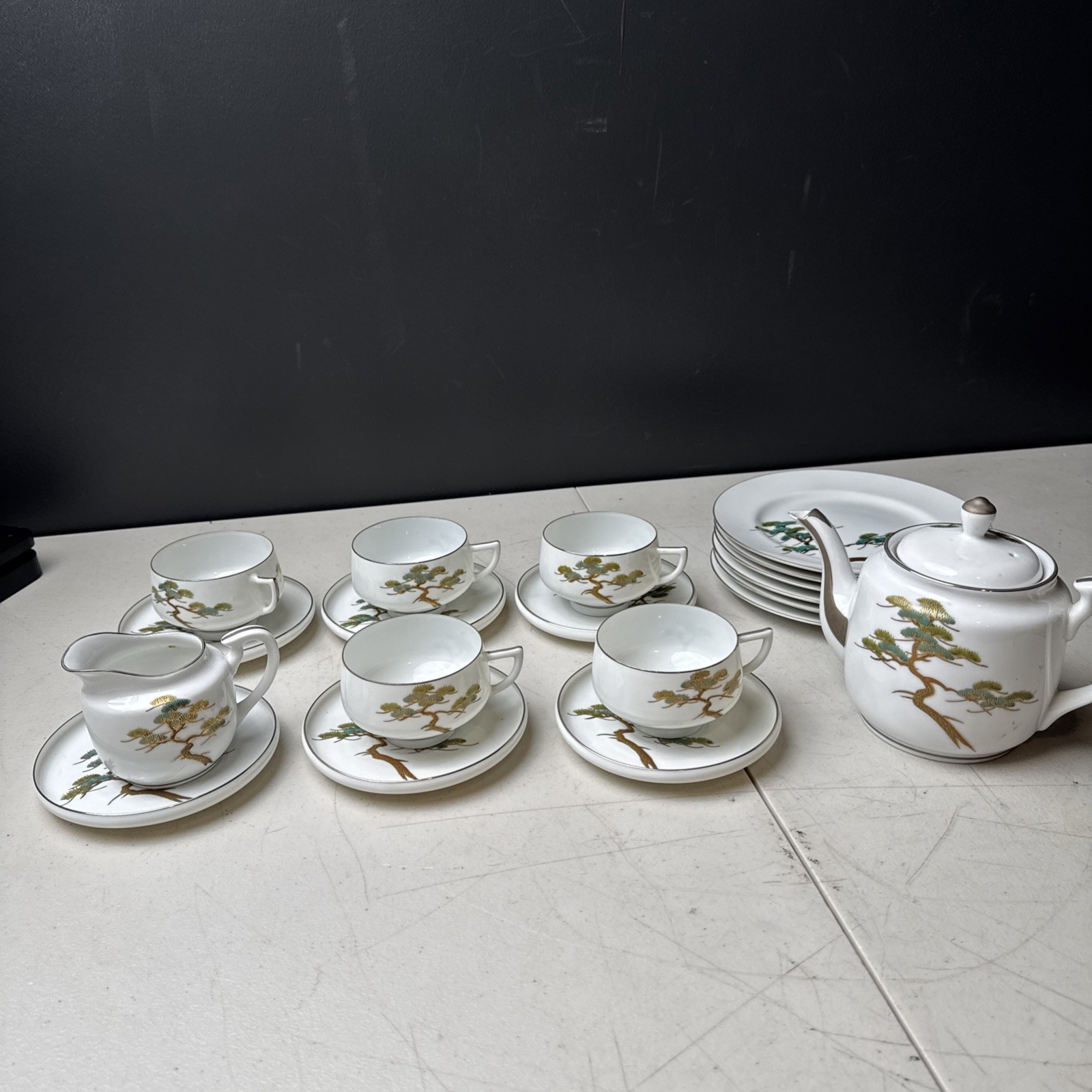 Vintage Koshida Japan Hand Painted Tea Set