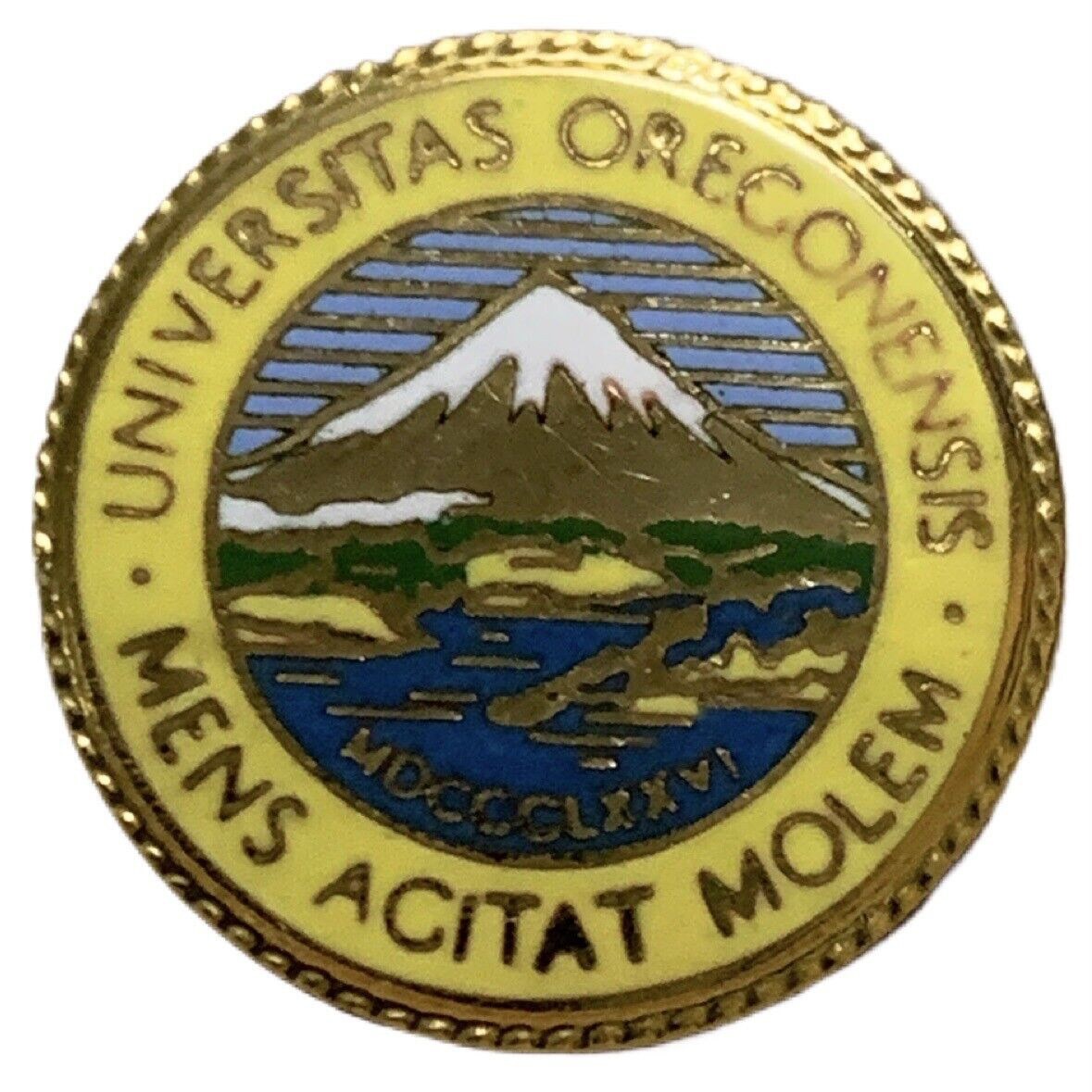 Vintage University of Oregon Seal Souvenir Pin