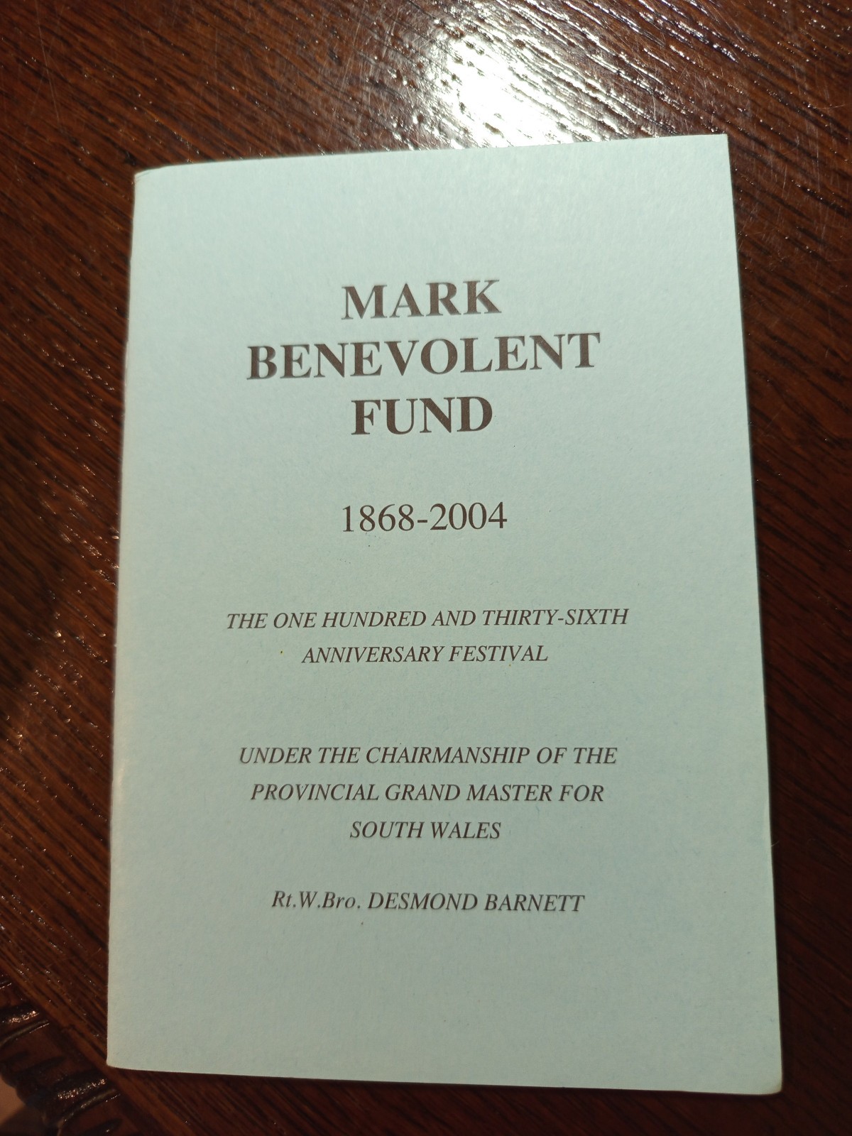 Mark Benevolent Fund 1868-2004 festival Freemasonry masonic/699 Mark Benevolent Fund 1868-2004 festival Freemasonry masonic/699