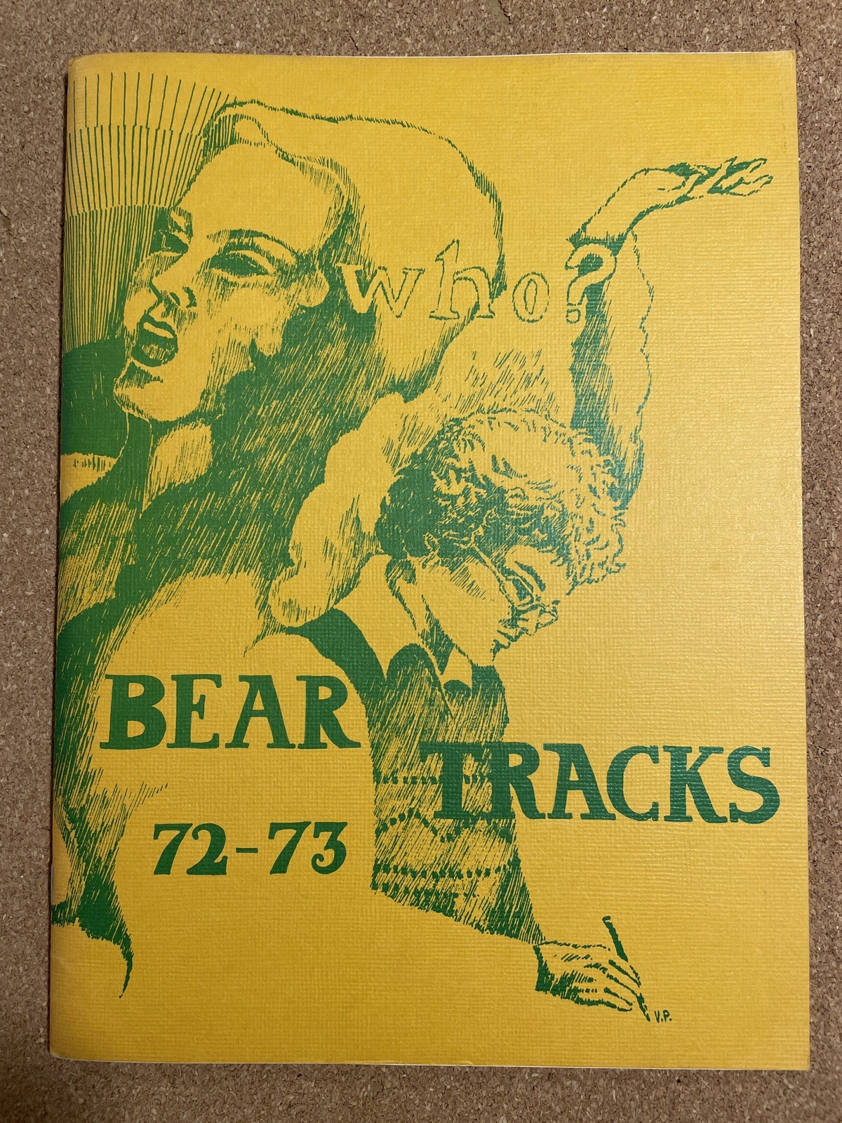 1972 1973 Stephen F. Austin Jr. High School Yearbook Bear Tracks Vintage