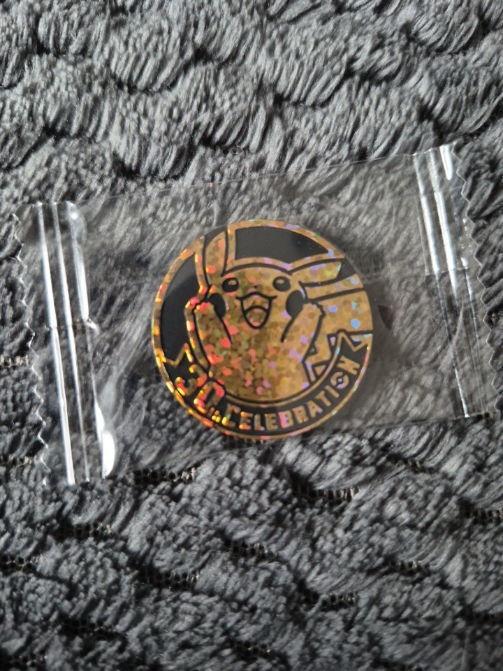 Rare Nintendo Pokémon TCG Pikachu Celebrations 30th Coin Gold/Black 2026