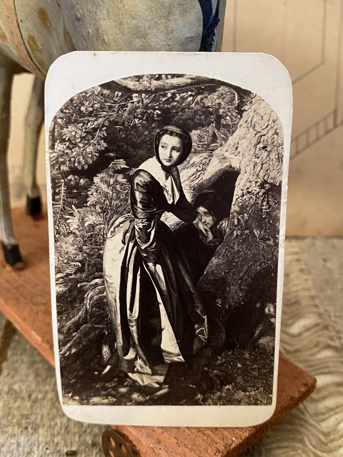Antique CDV Proscribed Royalist Millais Pre-Raphaelite Art NY Photographic Co