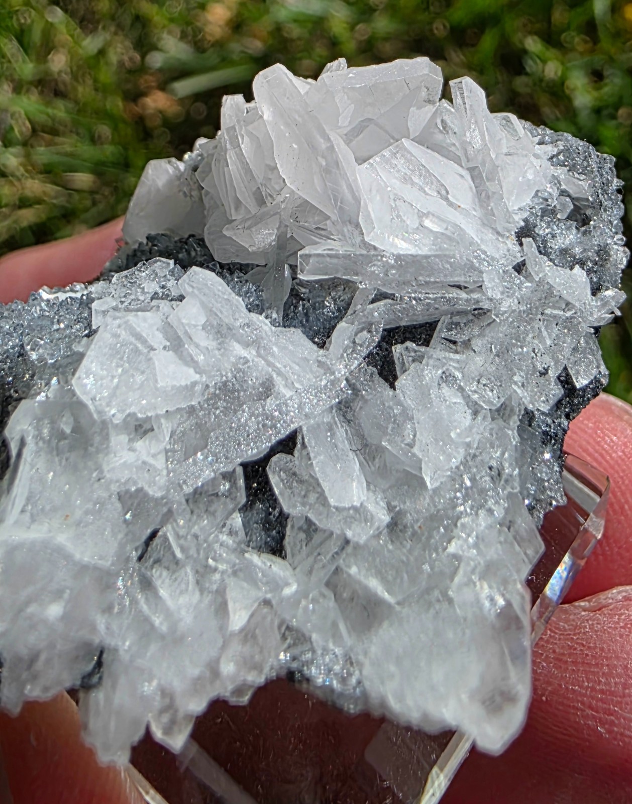 UV Reactive White Petal Rose Calcite China 22g 1.75\