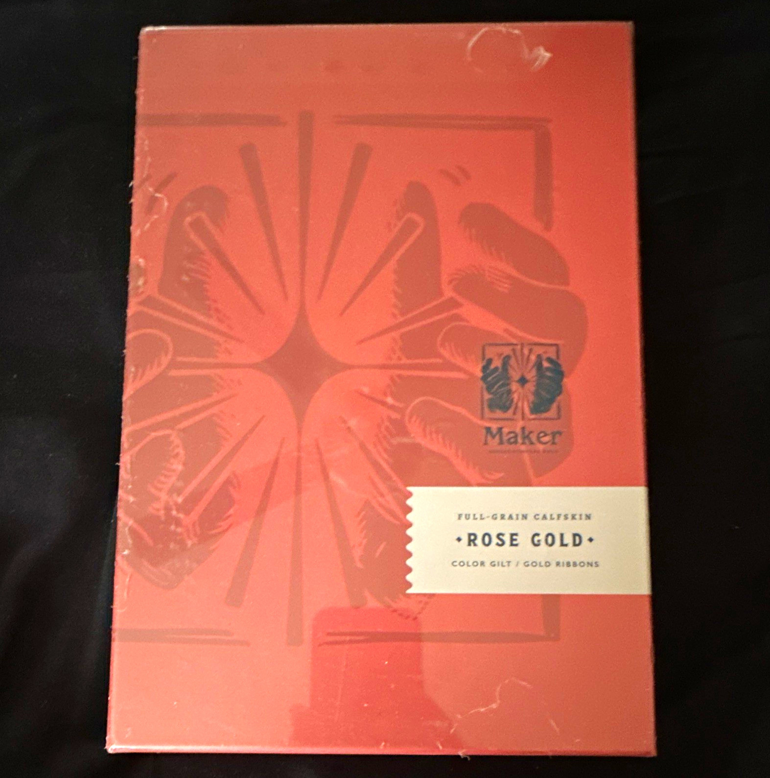 Humble Lamb Berean Standard Bible Full-Grain Calfskin Leather, Rose Gold