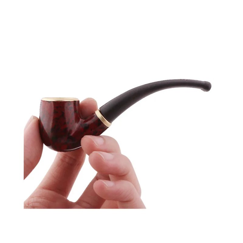 Durable Wooden Wood Sense Smoking Pipe Tobacco Cigarettes Cigar Resin Pipes Gift
