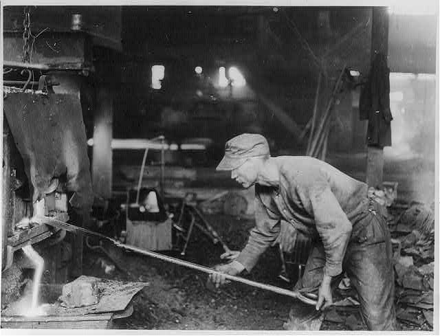 Photo:Steel Strike Striker Puddling Iron Squeezer 1919 Steel Industry