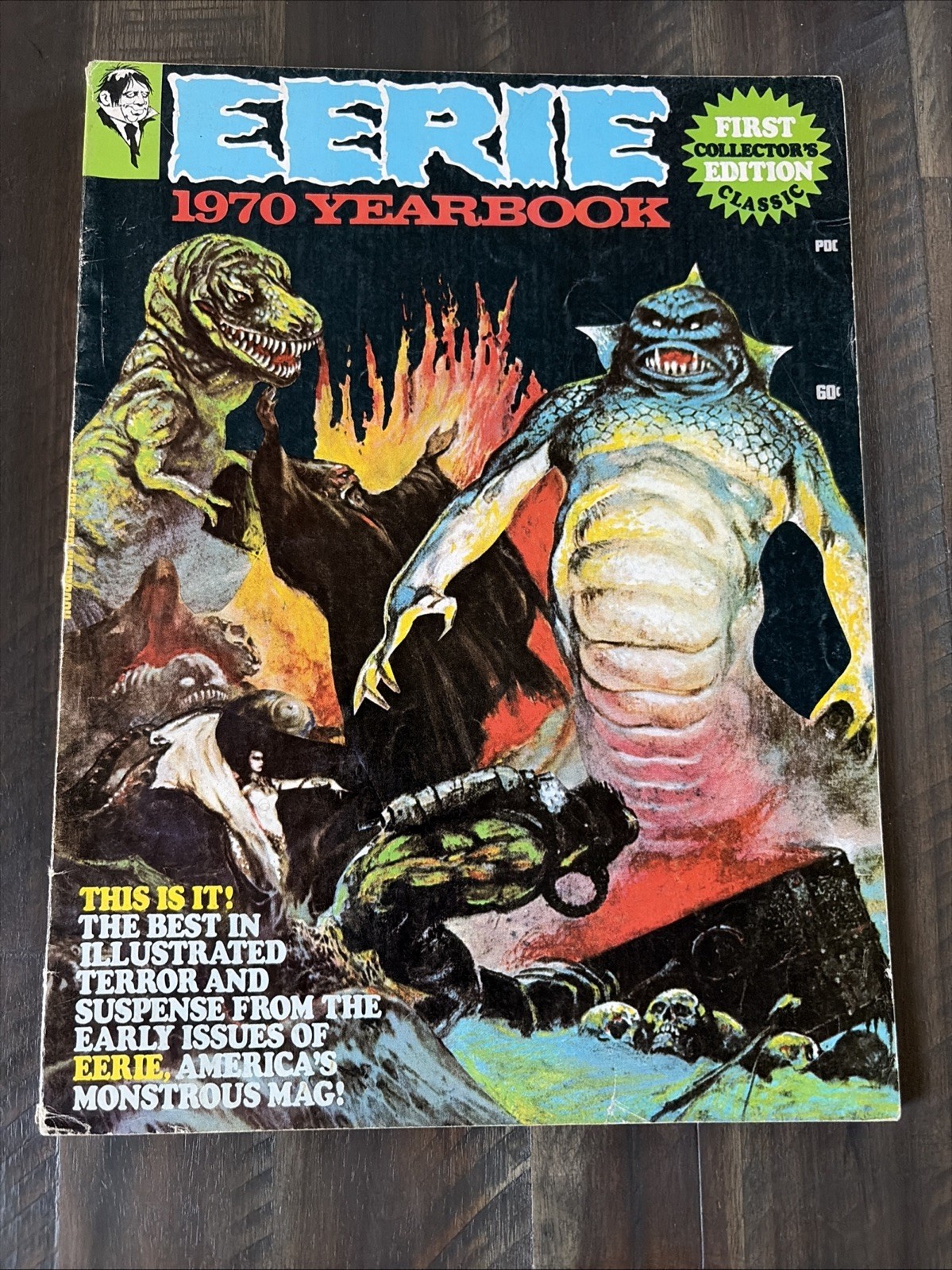 Eerie 1970 Yearbook Warren Magazine Frank Frazetta Cover Horror