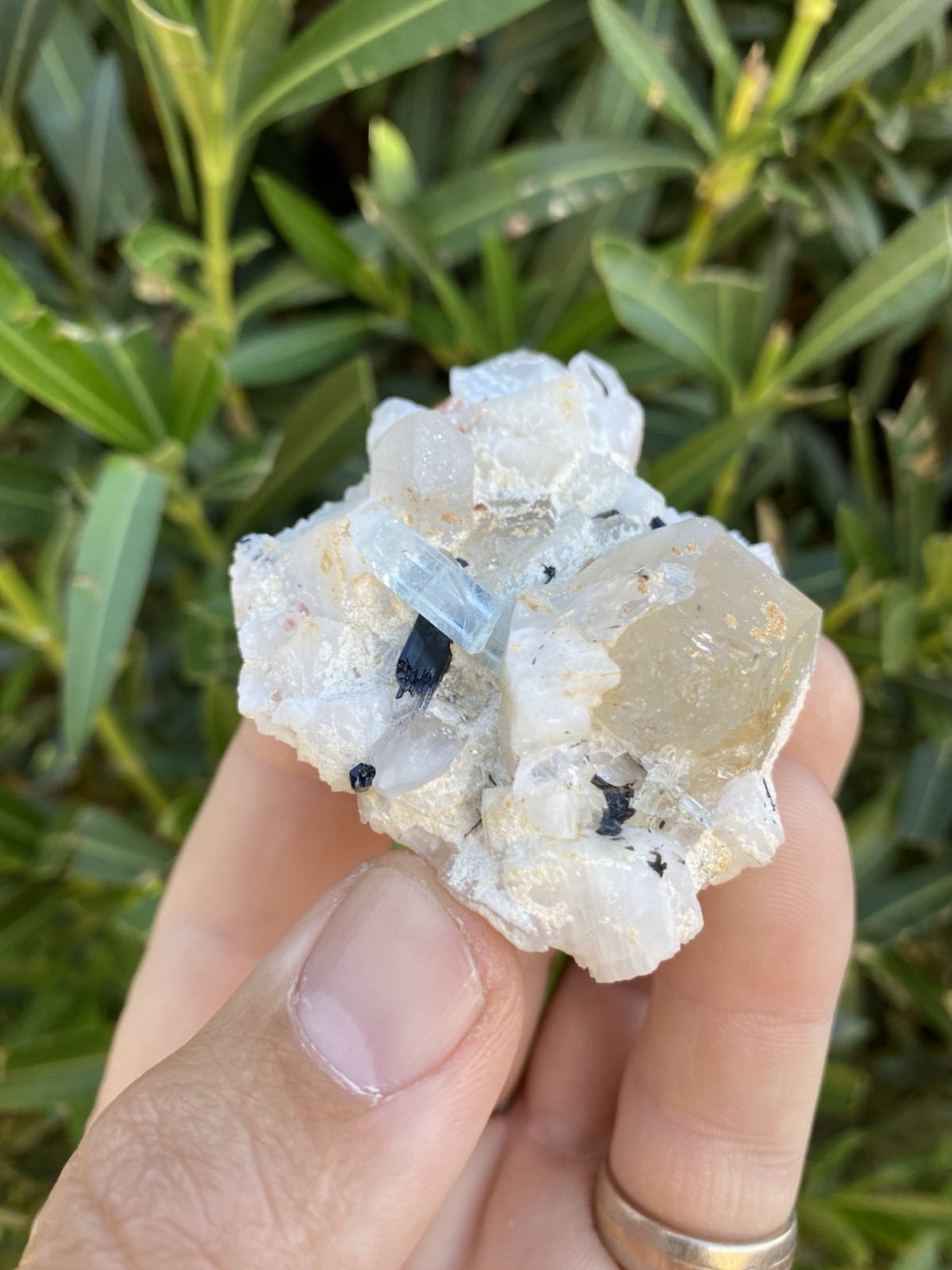 72 Gram Aquamarine & Smoky Quartz Specimen - Shigar Valley, Pakistan