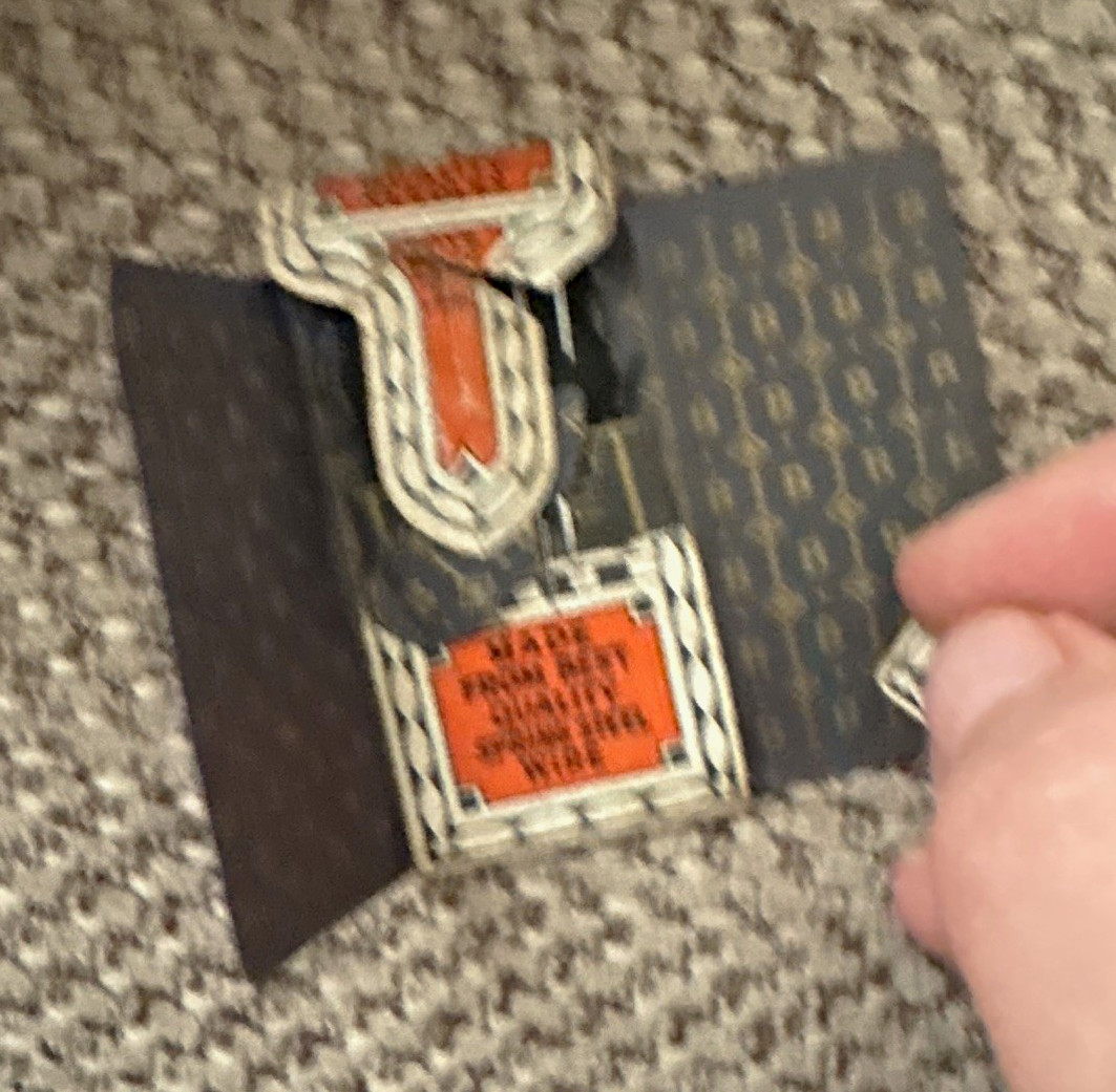 Vintage Original Boye Paper Needle Case with Sewing Machine Needles Packet