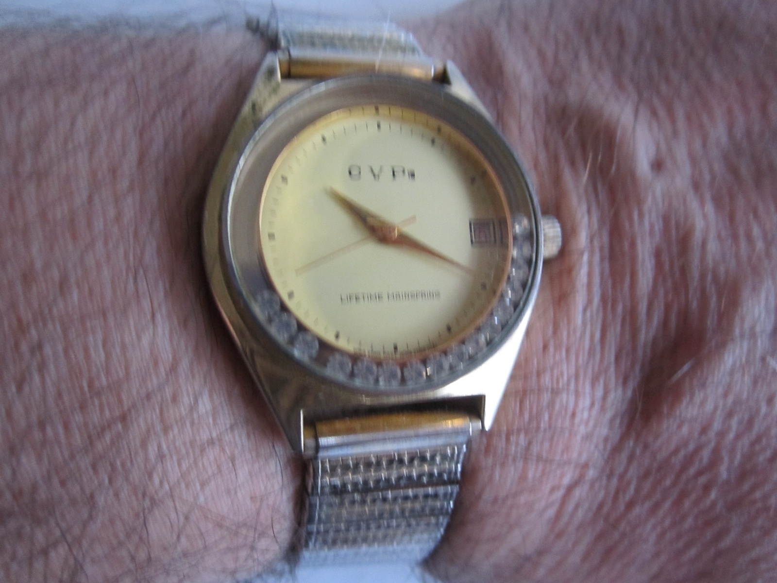 VINTAGE C V P VIII WATCH - AUTOMATIC MOVEMENT - LIFETIME MAINSPRING - TUB BN-16