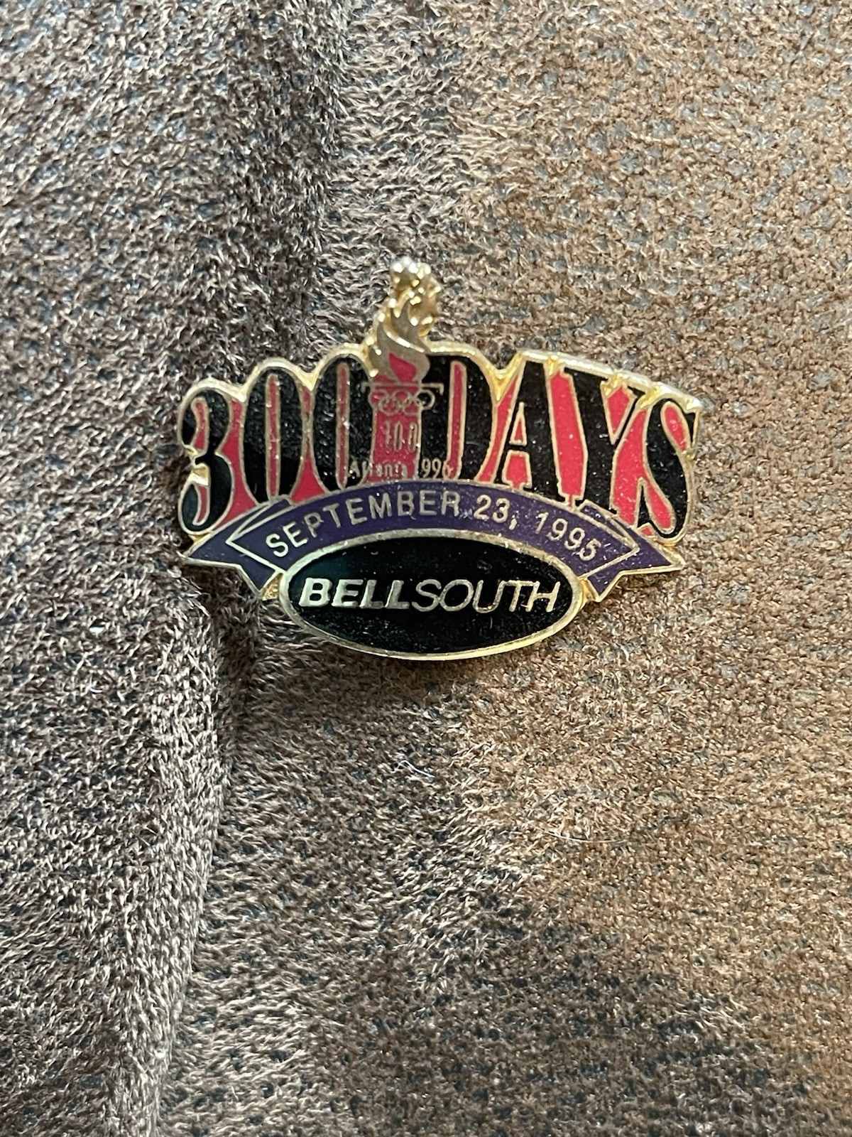 1996 Atlanta Olympic Lapel Pin Tack 300 Days Bell South