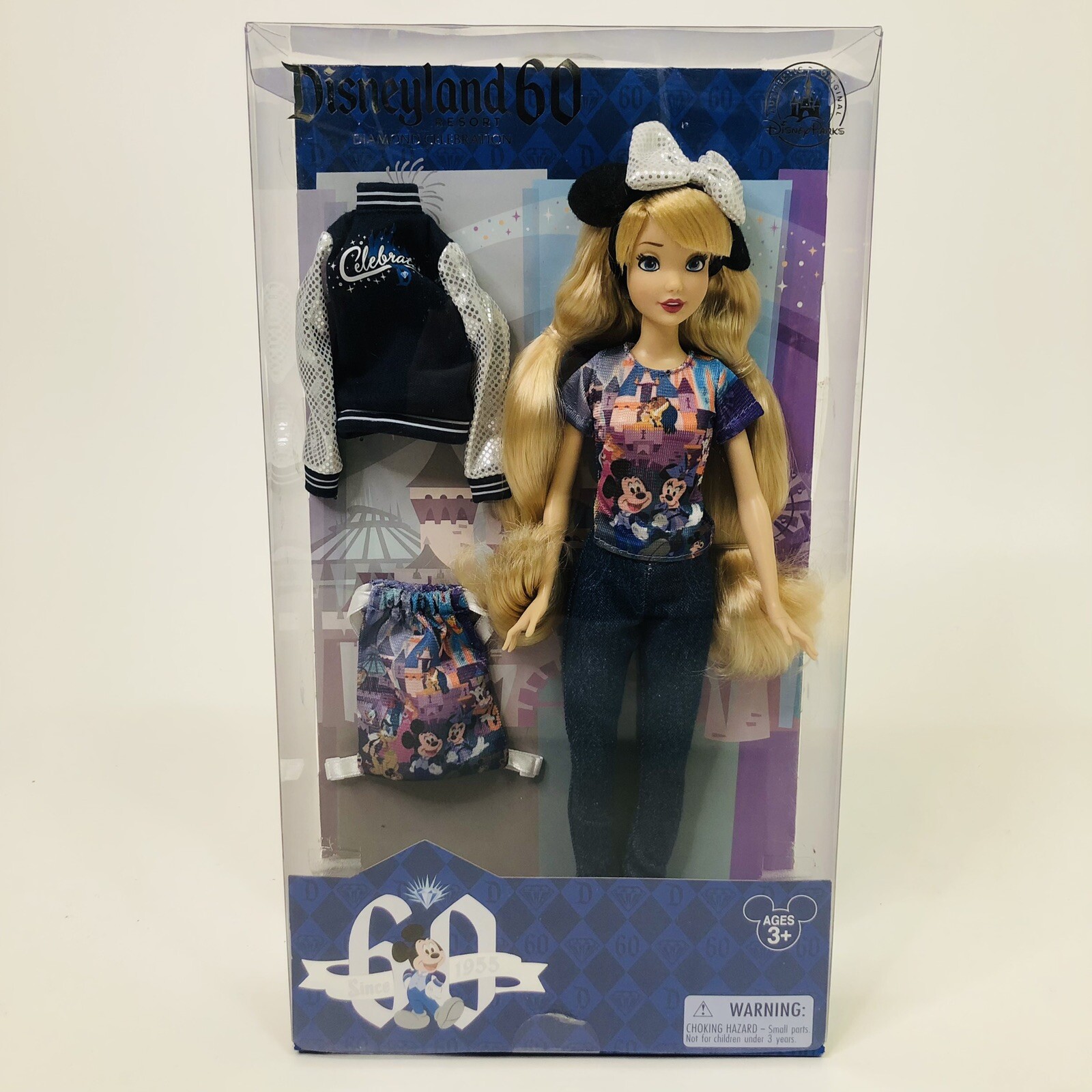 Disneyland 60th Anniversary Diamond Celebration Park Exclusive New W Accessories