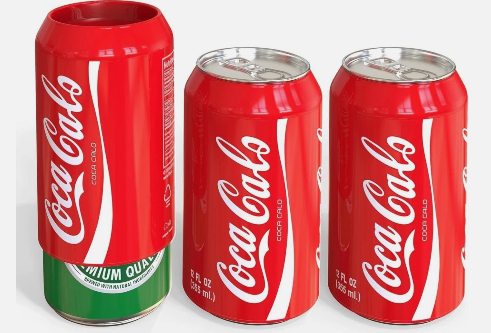Silicone Beer Can Covers Hide A Beer (3 PACK) Coca Cola Sleeve Koozie 12oz Coke