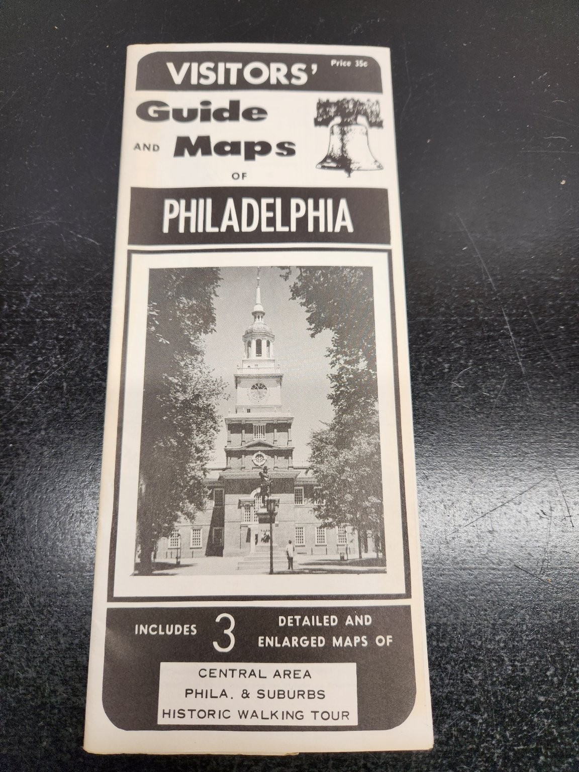 Vintage 1968 Philadelphia Visitors Guide Maps Historic Walking Tour