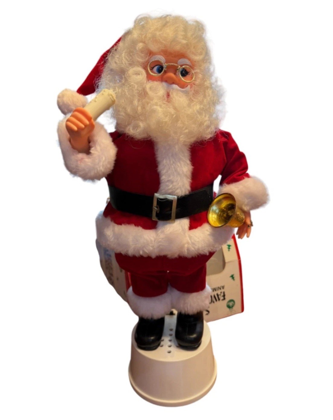 Vintage 1990 Santa\'s Favorite Folks Animated Illuminated Figure Christmas 16\
