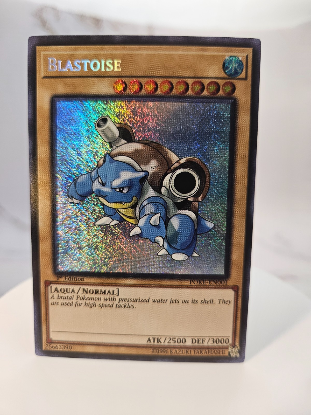 Blastoise - Pokemon/Yugioh Crossover Card - Secret Rare
