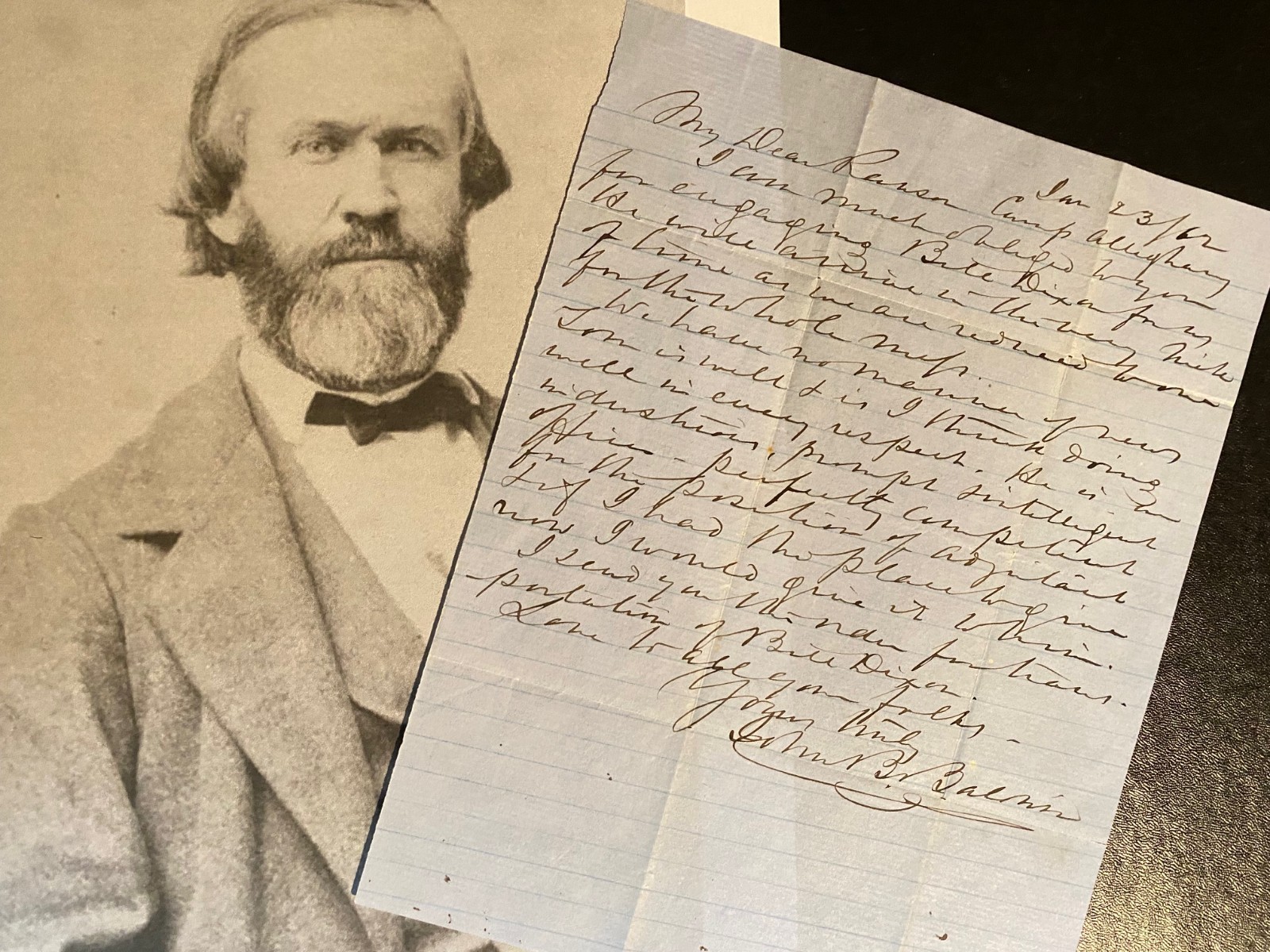 1862 Camp Allegheny Letter/ Col. John B. Baldwin/ 52nd Virginia Regiment