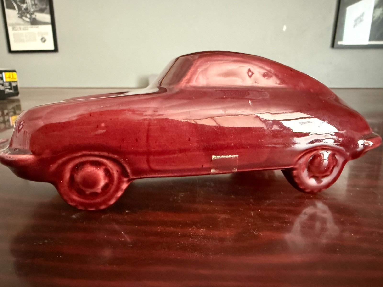 RARE Vintage Porsche 356 Ceramic Coin Bank Dealer Item Germany 1980s