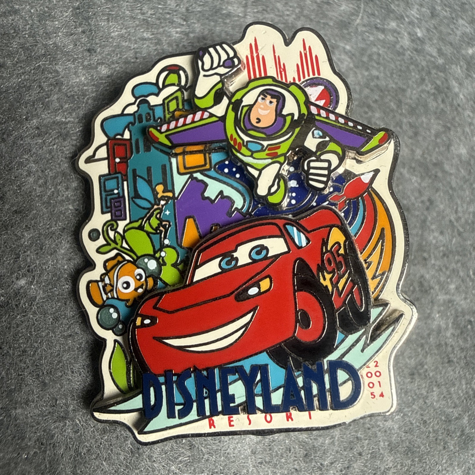 DISNEYLAND Diamond 60 Celebration Decades Collection Pin LE 3000 Cars Buzz Nemo