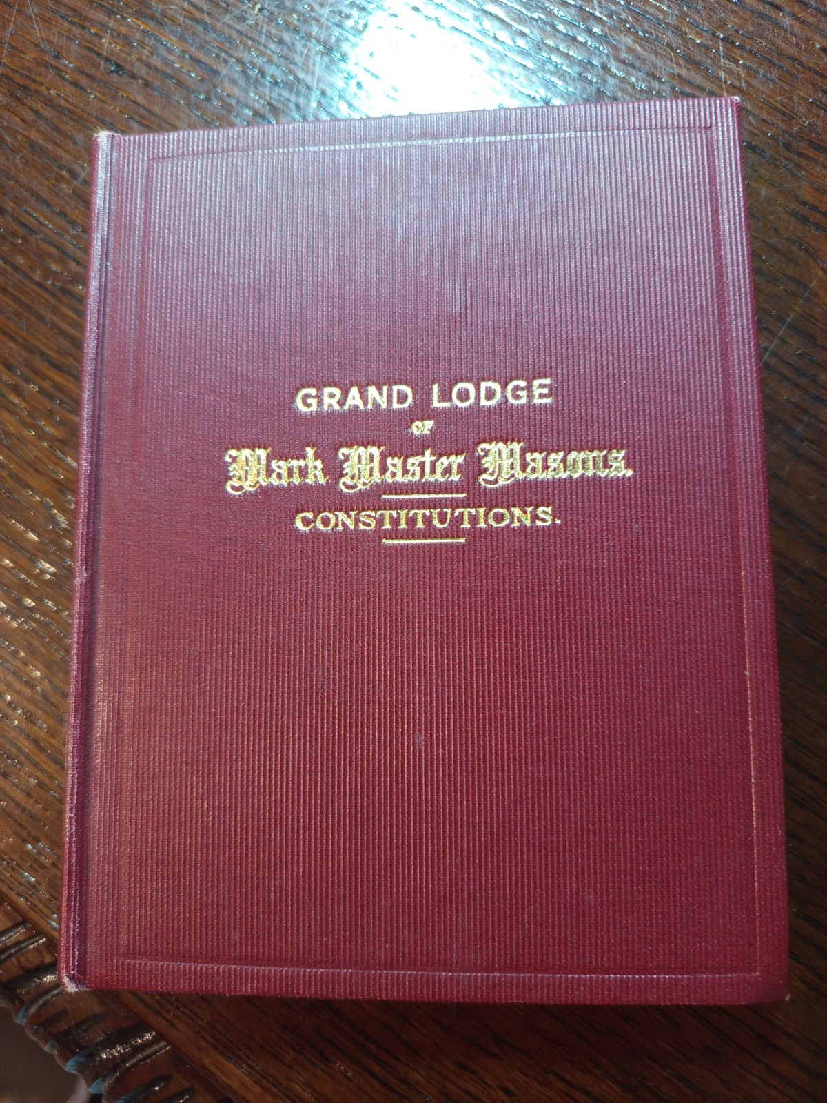 1948 Grand Lodge of Mark Master Masons Constitutions  Freemasonry masonic/656