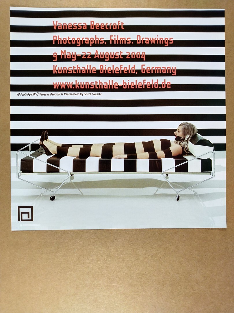 2004 Vanessa Beecroft Exhibition vintage print Ad