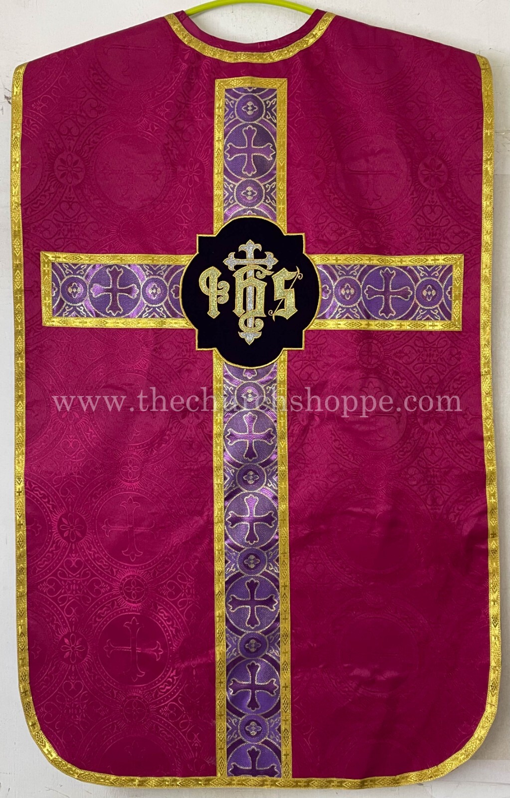 DARK ROSE Chasuble Fiddleback Vestment & mass set ,Vestment fiddleback,