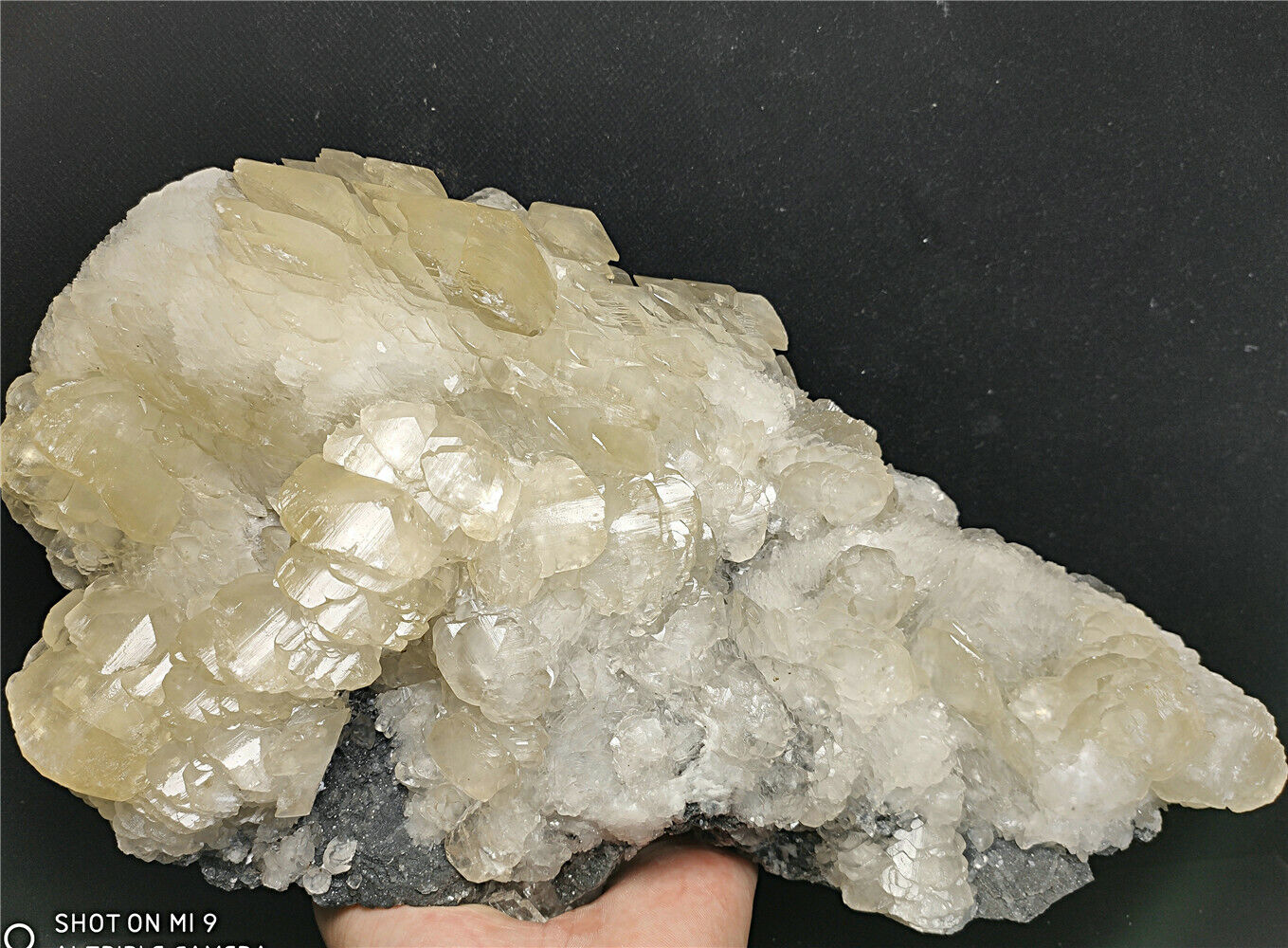 9.76 lb New find Natural Yellow Calcite Crystal cluster mineral specimen/China 