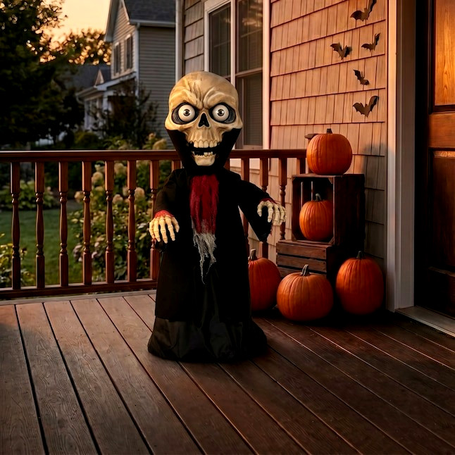 Haunted Living 3-ft Motion Activated Talking Lighted Skeleton Animatronic 2026 Haunted Living 3-ft Motion Activated Talking Lighted Skeleton Animatronic 2026