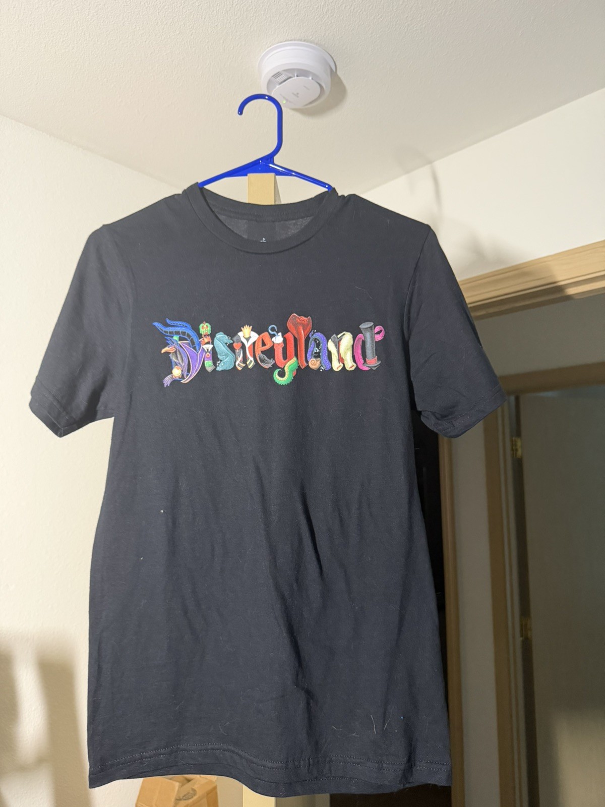 Disney Parks Disneyland Villains Character Letters Black T-shirt New 2025 XS