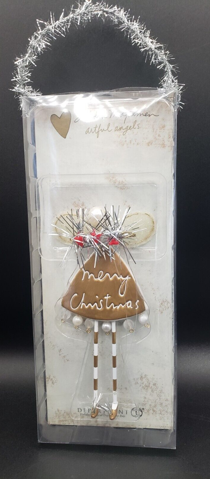 Department 56 Sandra Magsamen Artful Angels Merry Christmas 2005 Ornament Dept