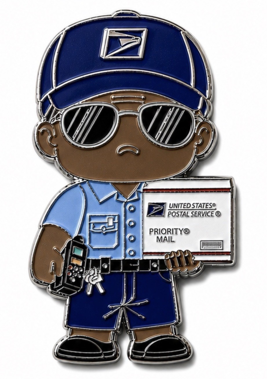 USPS Mini Postal Worker Challenge Coin United States Postal Service Mail Carrier