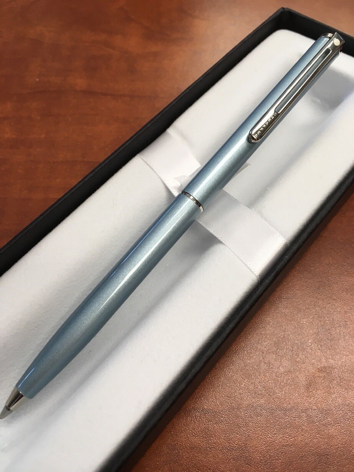 Sheaffer Agio Frosted Blue Ballpoint Pen