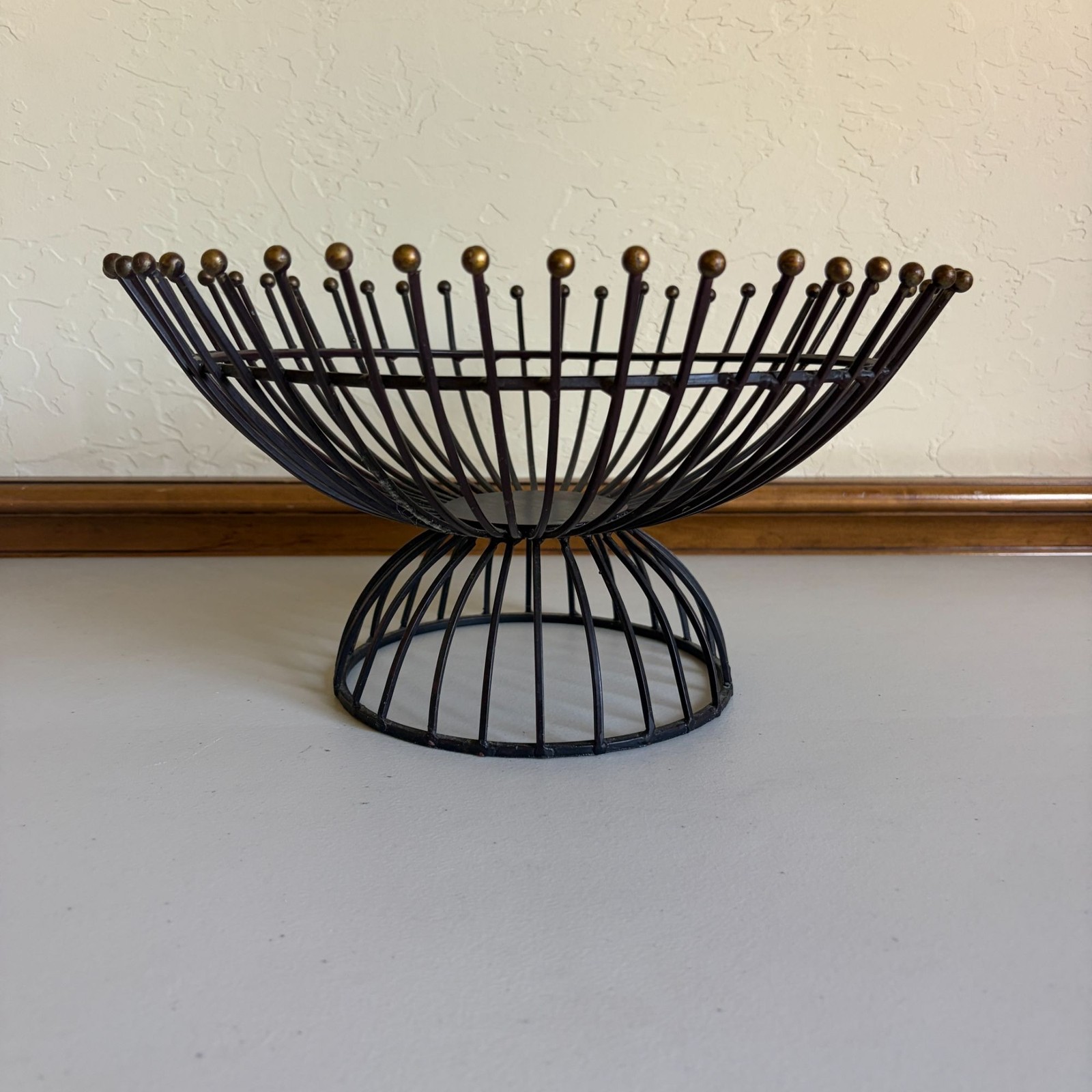 MCM Midcentury Wire Fruit Bowl Basket Atomic Mod Sputnik