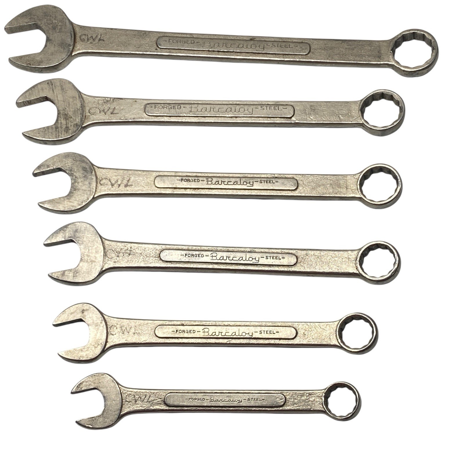 6 Piece Vintage Barcalo Buffalo Double Open/Close Ended Wrenches - Made In USA
