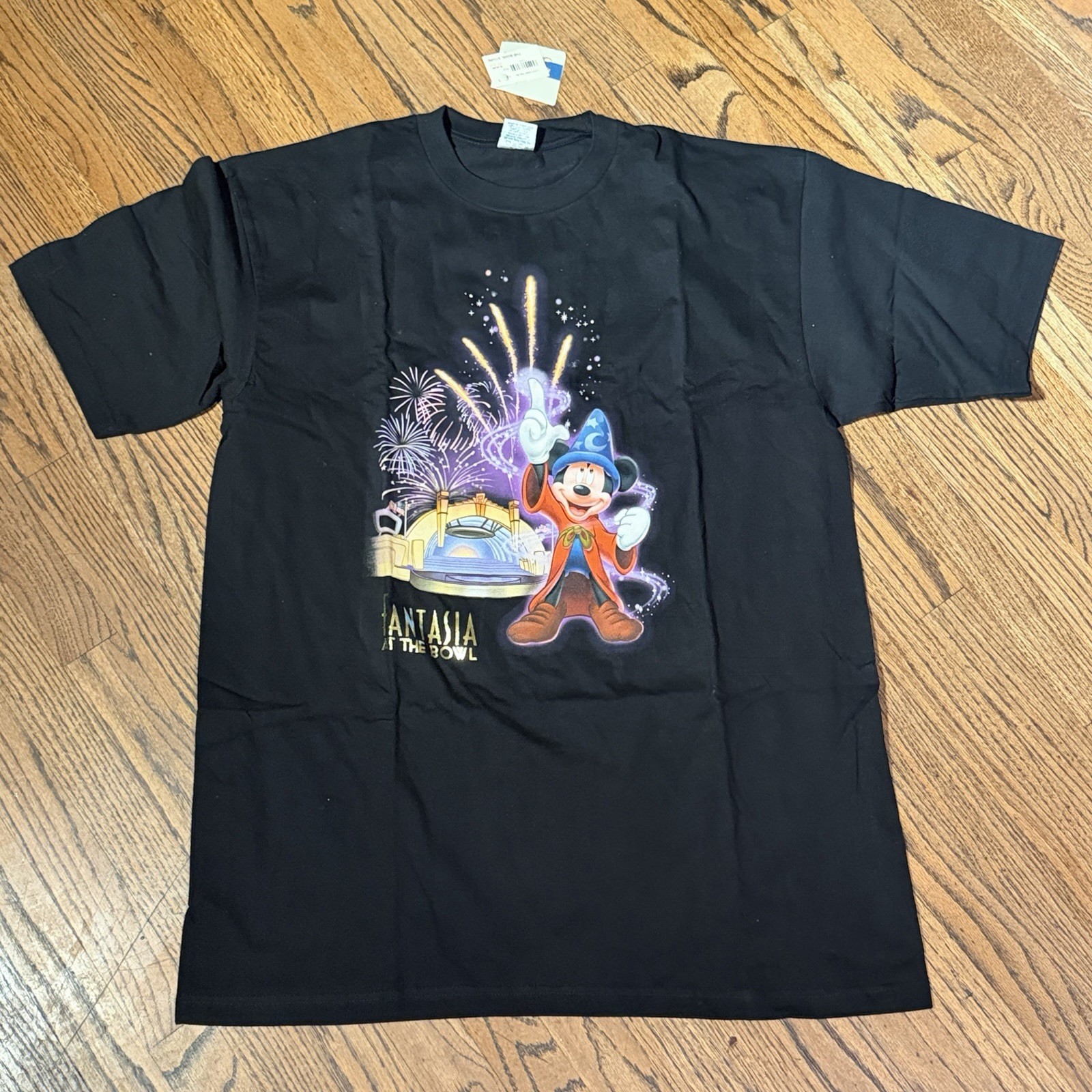 Vintage Fantasia At The Hollywood Bowl Shirt Men X Large Disney Mickey Mouse New
