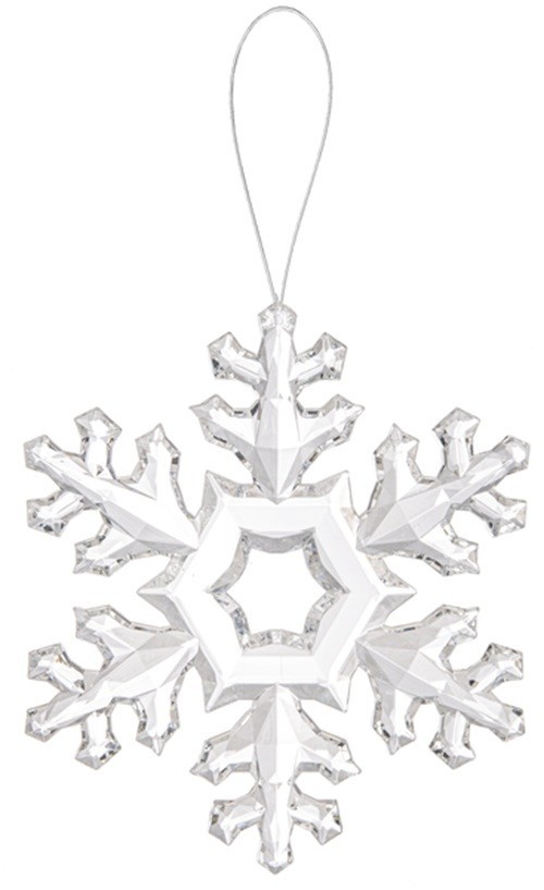 Ganz Crystal Expressions Winter Sky Clear Snowflake Ornament 5\ Ganz Crystal Expressions Winter Sky Clear Snowflake Ornament 5\