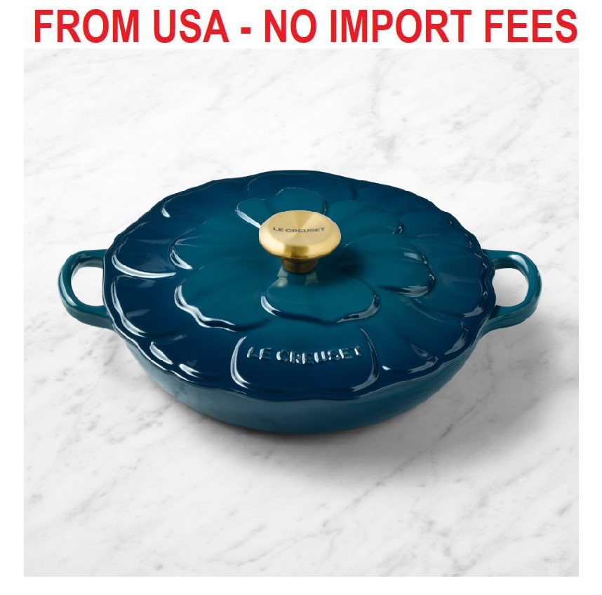 Le Creuset Enameled Cast Iron Petal Braiser, 2.25-Qt - Agave