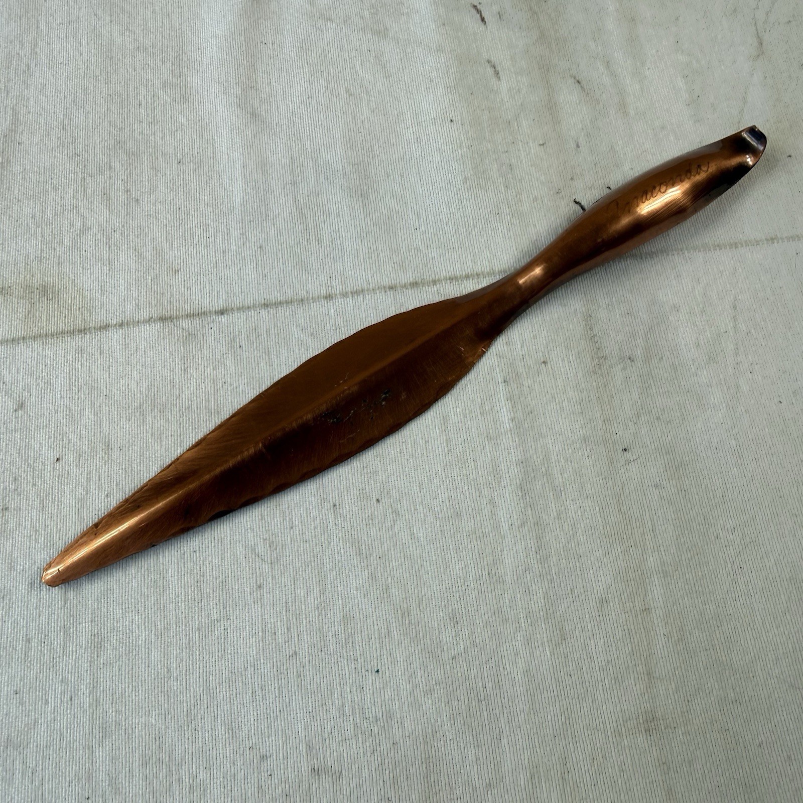 Anaconda Copper & Brass Letter opener Mining Vtg