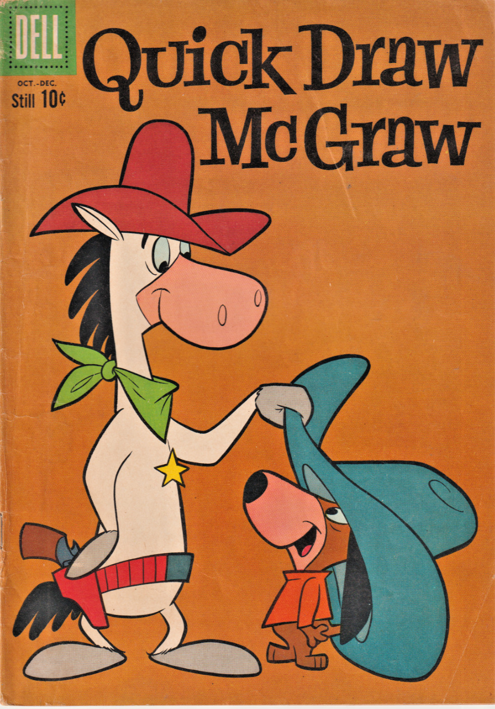 QUICK DRAW McGRAW #4  AUGIE DOGGIE COVER  DELL  SILVER-AGE  1960