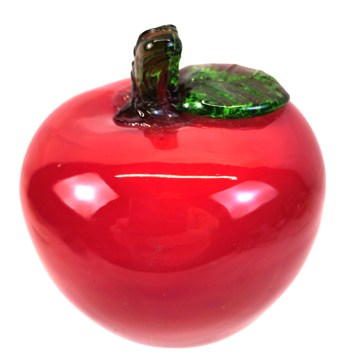 Glass Apple Paperweight Teacher Appreciation Gift
